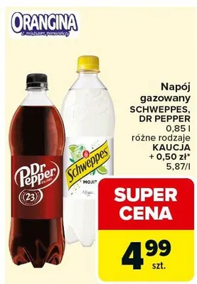 Napój gazowany różne rodzaje promocja w Carrefour Market