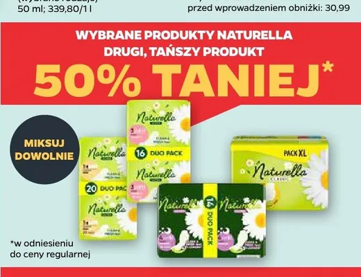 Wybrane produkty Naturella promocja w Netto