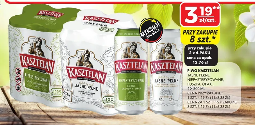 Piwo niepasteryzowane promocja w Top Market