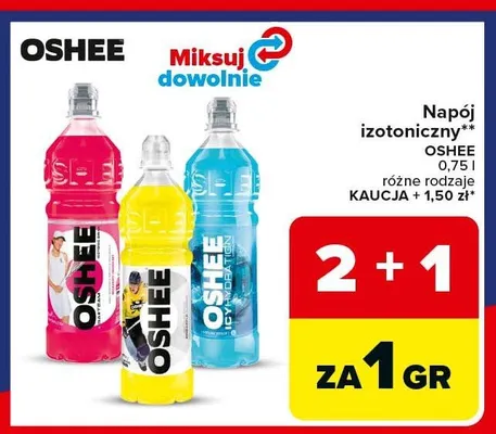 Napój izotoniczny OSHEE promocja w Carrefour