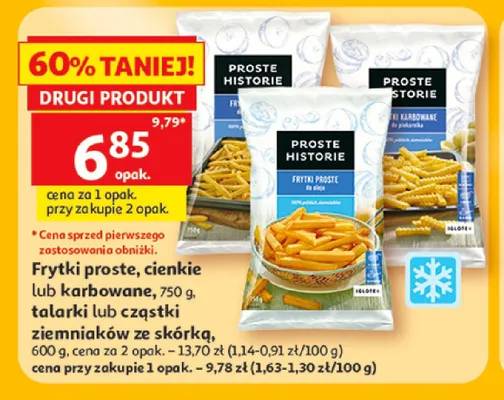 Cząstki ziemniaków ze skórką Proste Historie promocja w Auchan