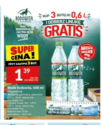 Woda niegazowana Rodowita promocja w Twój Market