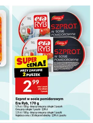 Szprot w sosie pomidorowym Era Ryb promocja w Twój Market