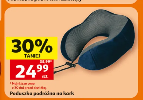 Poduszka podróżna na kark promocja w Auchan