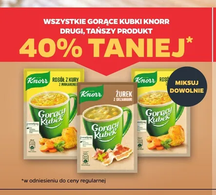 Gorący Kubek żurek z grzankami Knorr promocja w Netto