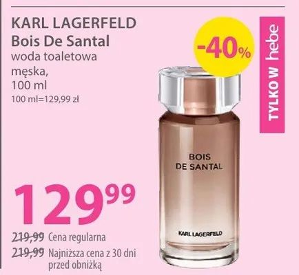 Woda toaletowa męska Bois De Santal promocja w Hebe