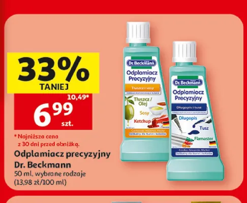Odplamiacz precyzyjny Dr. Beckmann Tłuszcz i sosy promocja w Auchan