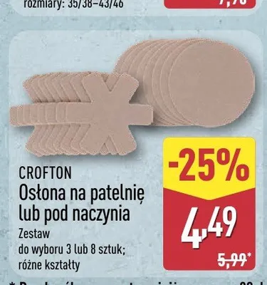 Osłona na patelnię lub pod naczynia Crofton promocja w Aldi