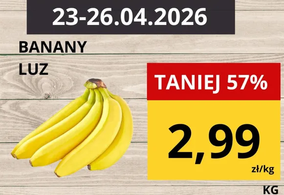 Banany luz promocja w Supeco