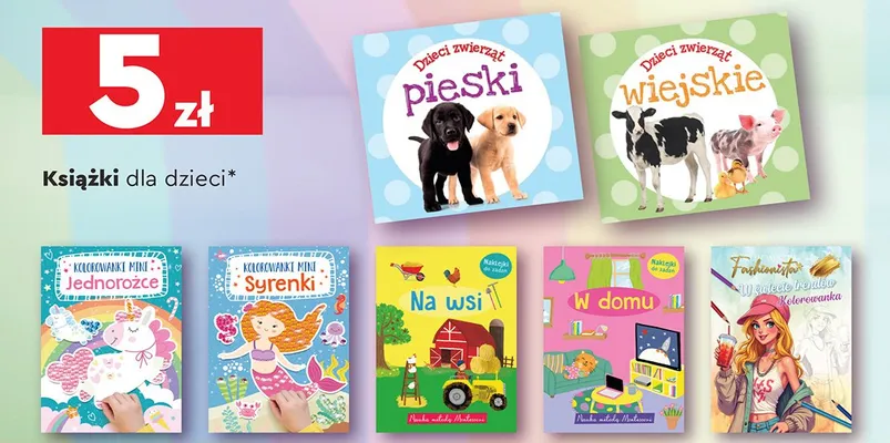 Książki dla dzieci w pudełku promocja w Biedronka