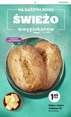 Bułka z niskim indeksem IG Żabka promocja w Żabka