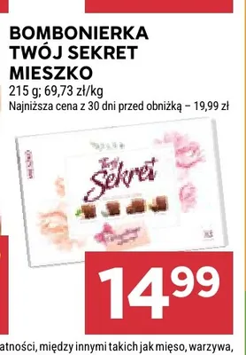 Bombonierka Twój Sekret Mieszko promocja w Stokrotka