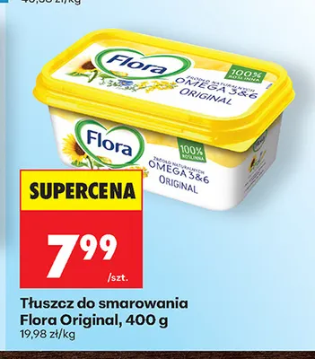 Tłuszcz do smarowania Flora Original promocja w Biedronka