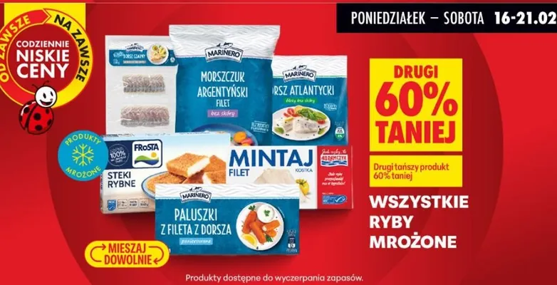 Wszystkie ryby mrożone  promocja w Biedronka