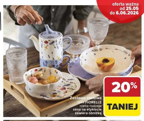 Zastawa stołowa linia FIORELLE promocja w Carrefour