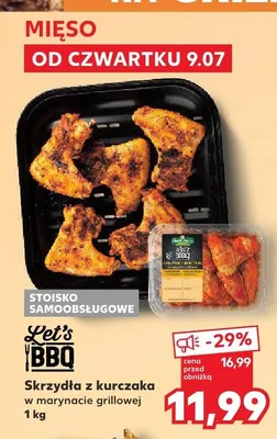 Skrzydła z kurczaka w marynacie grillowej Let's BBQ promocja w Kaufland