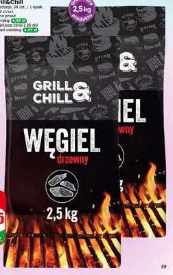 Węgiel drzewny Grill&Chill promocja w Dino