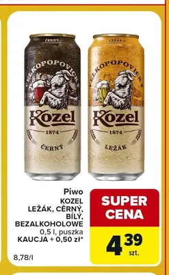 Piwo Kozel Černý promocja w Carrefour Express