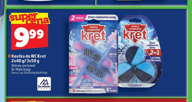 Kostka do WC Kret Color Power 2-pak promocja w TOPAZ