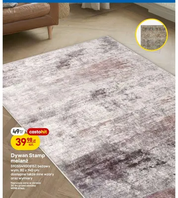 Dywan Stamp melanż 80x140 cm promocja w Castorama