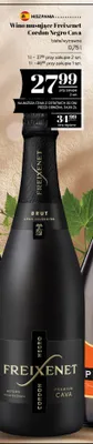 Wino musujące Freixenet Cordon Negro Cava białe wytrawne promocja w POLOmarket