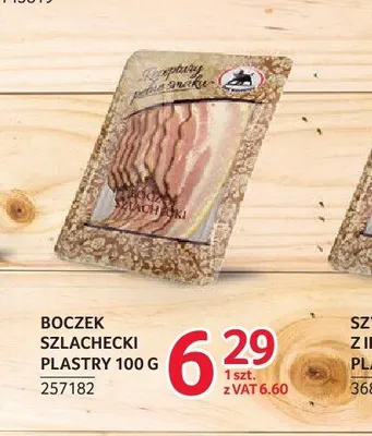 Boczek szlachecki plastry ZMB Białystok promocja w Selgros