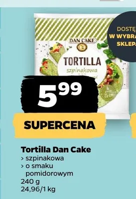 Tortilla szpinakowa  promocja w Netto
