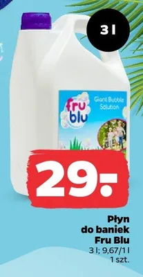 Płyn do baniek Fru Blu promocja w Netto