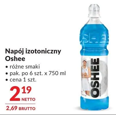 Napój izotoniczny Oshee różne smaki promocja w Makro
