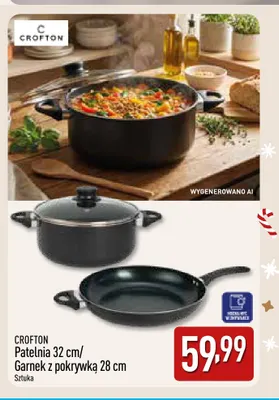 Garnek z pokrywką 28 cm Crofton promocja w Aldi