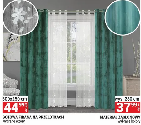 Firana gotowa na przelotkach promocja w Merkury Market