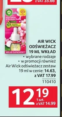 Wkład do odświeżacza powietrza Air Wick promocja w Selgros
