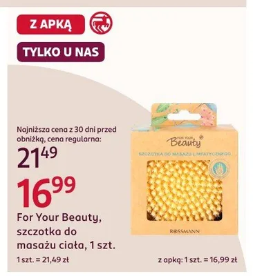 Szczotka do masażu ciała promocja w Rossmann