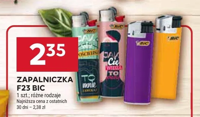 Zapalniczka Bic F23 promocja w Stokrotka