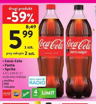 Napój gazowany Fanta promocja w Intermarche