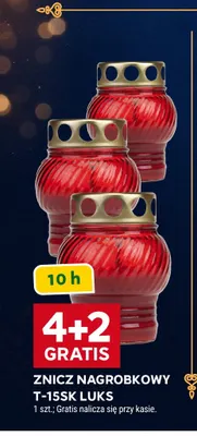 Znicz nagrobkowy T-15SK Luks 10 h promocja w Stokrotka