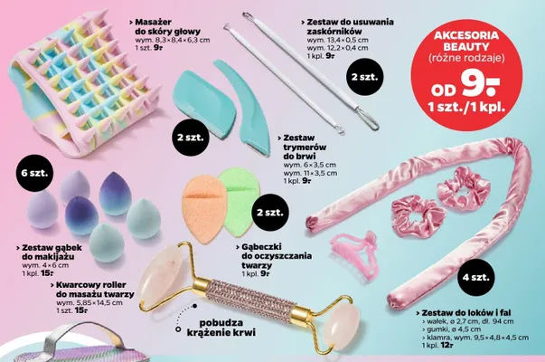 Zestaw gąbek do makijażu promocja w Netto