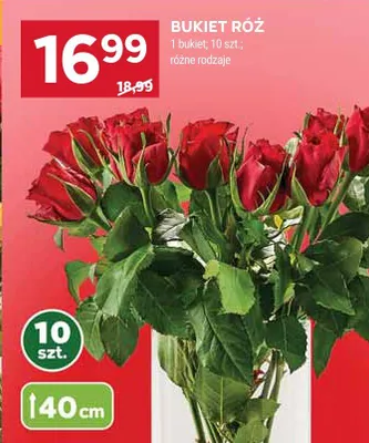 Bukiet róż 10szt różne rodzaje promocja w Stokrotka