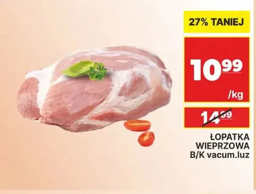Łopatka wieprzowa b/k vacum luz promocja w API Market