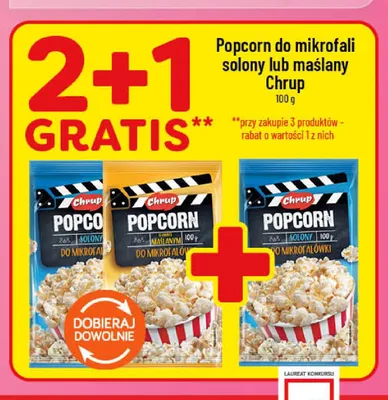 Popcorn do mikrofali solony Chrup promocja w POLOmarket