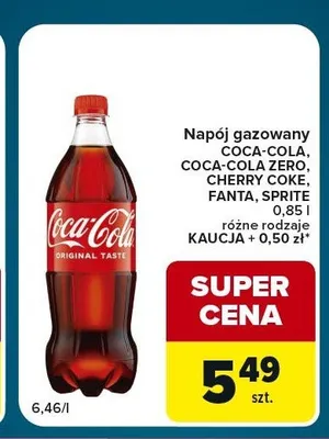 Napój gazowany Cherry Coke promocja w Globi