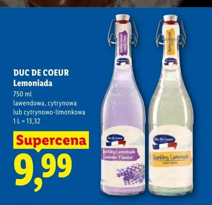 Lemoniada cytrynowo-limonkowa Duc De Coeur promocja w Lidl