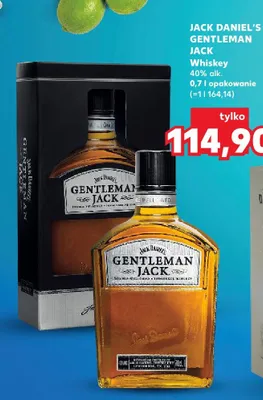 Whiskey Gentleman Jack 40% alk. Jack Daniel's promocja w Kaufland