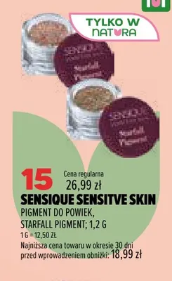 Pigment do powiek Starfall Pigment Sensique Sensitive Skin promocja w Drogerie Natura