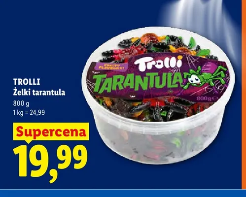 Żelki tarantula Trolli promocja w Lidl