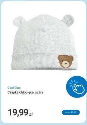 Czapka chłopięca szara Cool Club promocja w Smyk