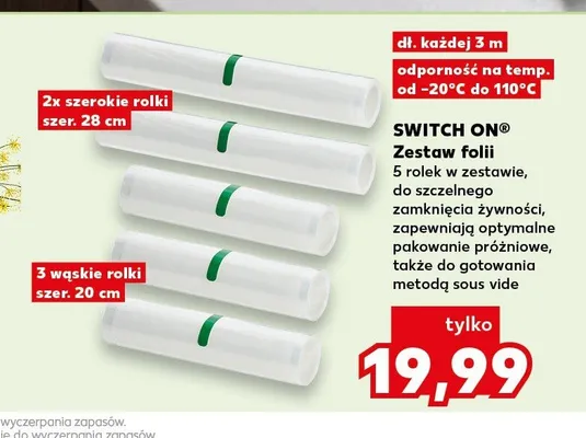 Zestaw folii Switch On promocja w Kaufland