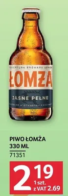 Piwo Łomża 330 ml promocja w Selgros