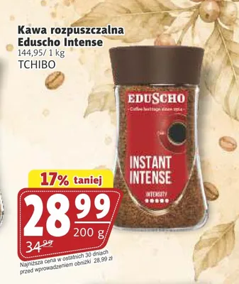 Kawa rozpuszczalna Eduscho Intense promocja w Prim Market
