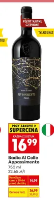 Wino czerwone Appassimento promocja w Biedronka